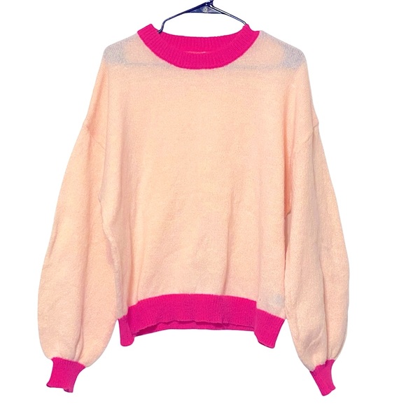 Pink Neon Pop Lightweight Sweater - Picture 2 of 3